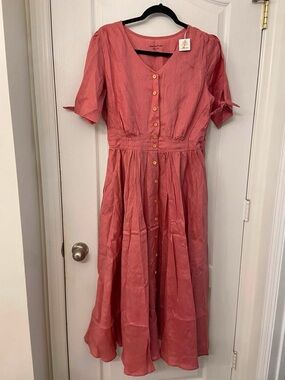 Super Cute Linen Nursing Dress
